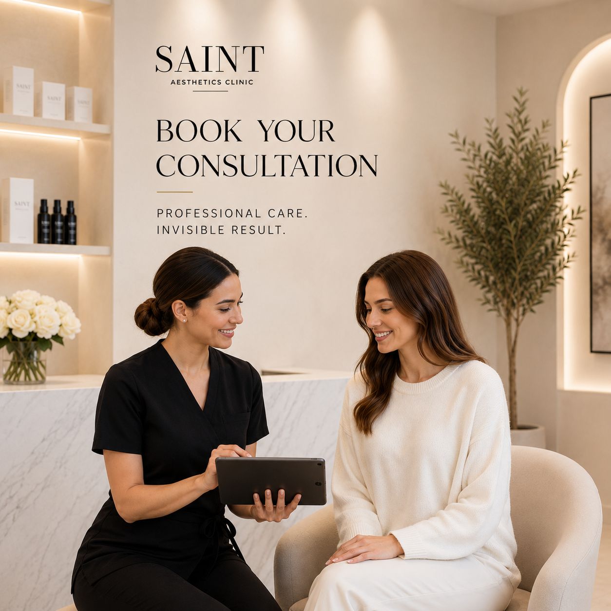 Consultation room at Saint Aesthetics Clinic in Fourways, Sandton